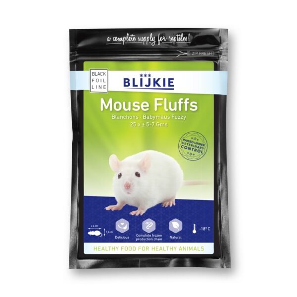 Blijkie black foil line Fuzzy Mice 4-6g 20-25 pcs - Image 2