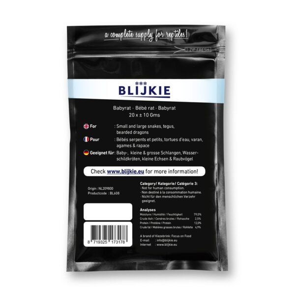 Blijkie black foil line babyrat 10g 20 pcs - Image 2