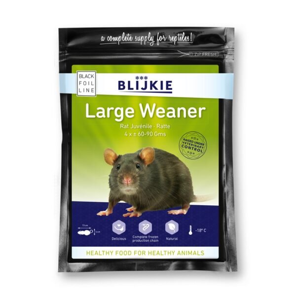 Blijkie black foil line large weanerrat 60-90g 4 pcs - Image 2