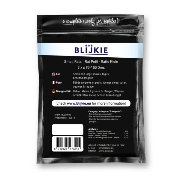 Blijkie black foil line small rat 90-150g 3 pcs - Image 2