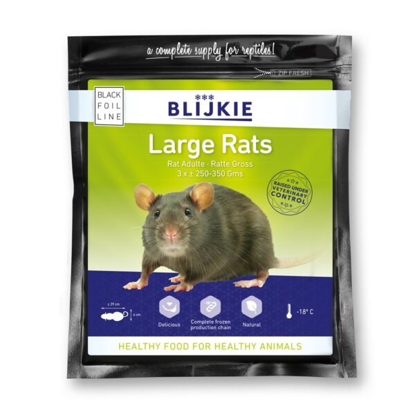Blijkie black foil line large rat 250-350g 3 pcs - Image 2