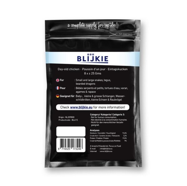 Blijkie black foil line day old chickens 25g 8 pcs - Image 2