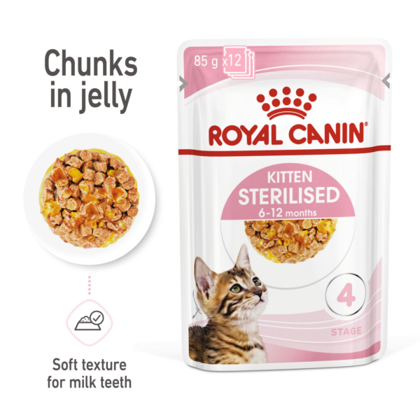 Feline Health Nutrition Kitten Sterilised Jelly (WET FOOD - Pouches) - Image 2