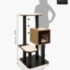 Premium Cat Furniture V-High Base - Black - Image 2