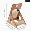 Premium Cat Furniture V-Play Center - Wallnut - Image 2