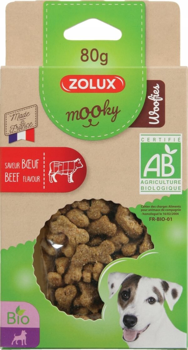 MOOKY ORGANIC WOOFIES BEEF 80G