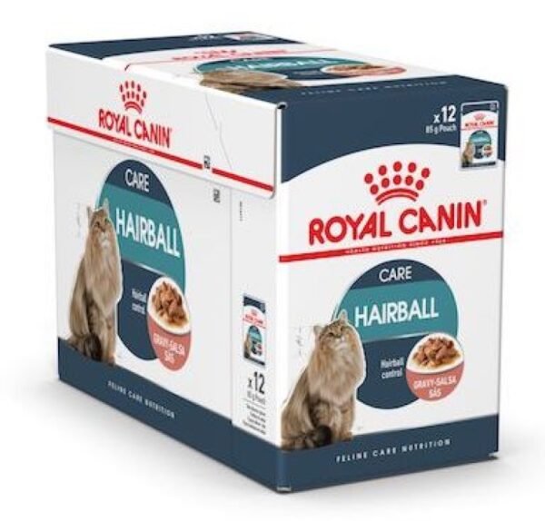 Royal Canin Feline Care Nutrition Hairball Gravy Wet Food  12 x 85g