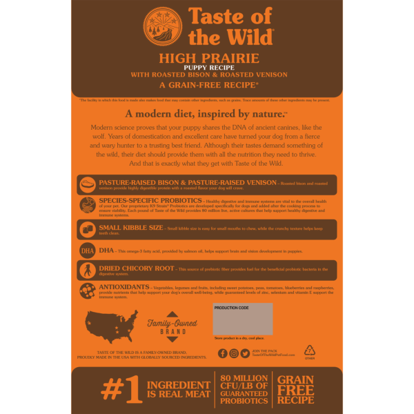 Taste of the Wild: Dog Food - High Prairie Puppy Recipe - Image 2