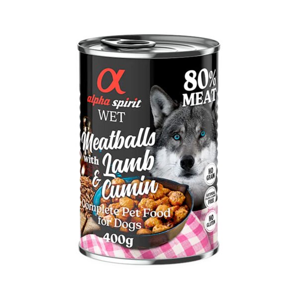 Alpha Spirit: Dog  Wet Food - Meatballs 400gr - Image 7