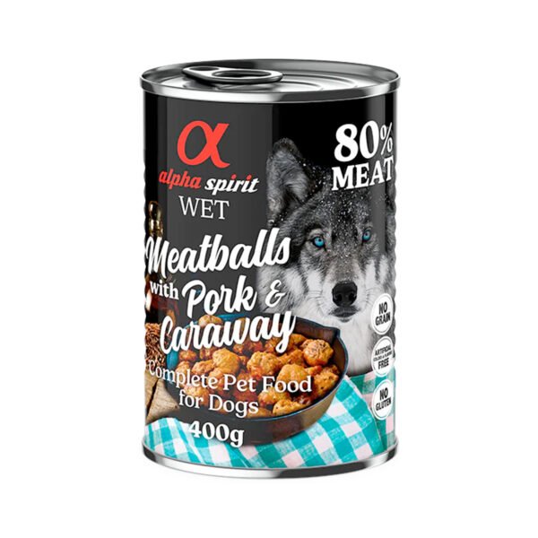 Alpha Spirit: Dog  Wet Food - Meatballs 400gr - Image 9