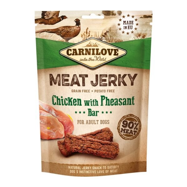 Carnilove Jerky Snack Chicken with Pheasant Bar 100g