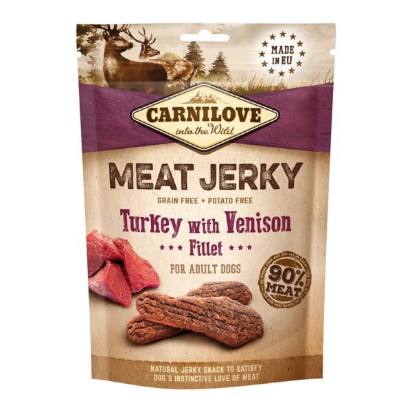 Carnilove Jerky Snack Turkey with Venison Fillet 100g