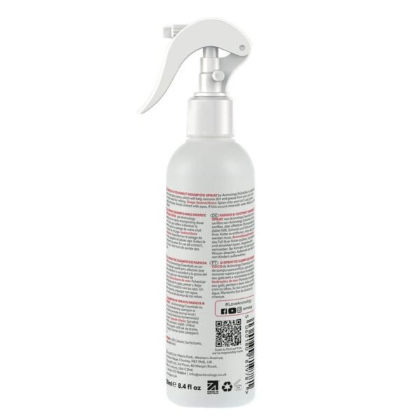 Animology : Essentials Papaya & Coconut No Rinse Cat Shampoo Spray 250ml - Image 2