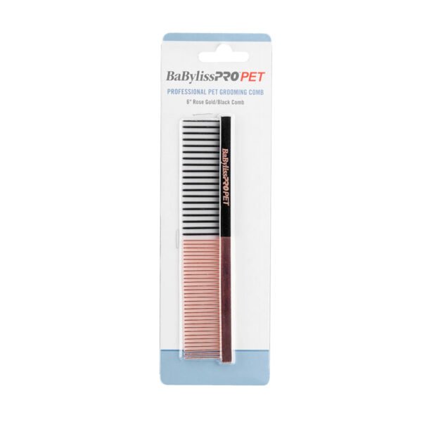 BaByliss Pro Pet: Dog Grooming - Rose Gold/Black Small Comb