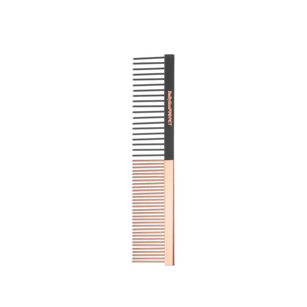 BaByliss Pro Pet: Dog Grooming - Rose Gold/Black Small Comb - Image 2