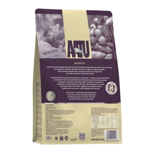 AATU Free Run Chicken Dry Cat Food 3kg - Image 2