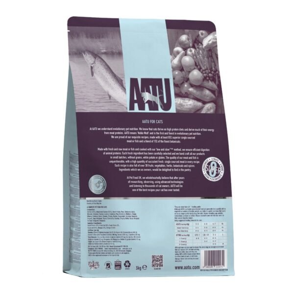 AATU Free Run Salmon Dry Cat Food 3kg - Image 2