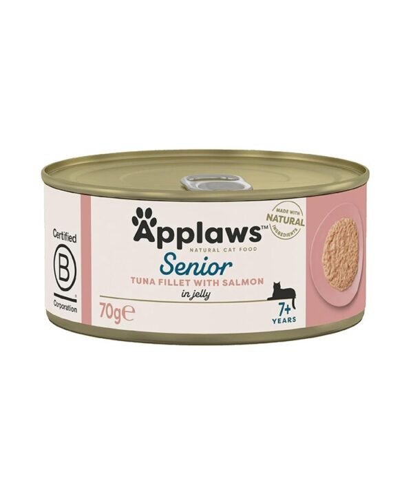 Applaws Tuna with Salmon in Jelly Senior Wet Cat Food 70g Tin