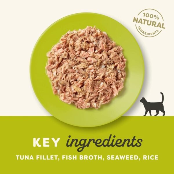 Applaws Tuna Fillet with Seaweed in Broth Wet Cat Food Tin - Image 2