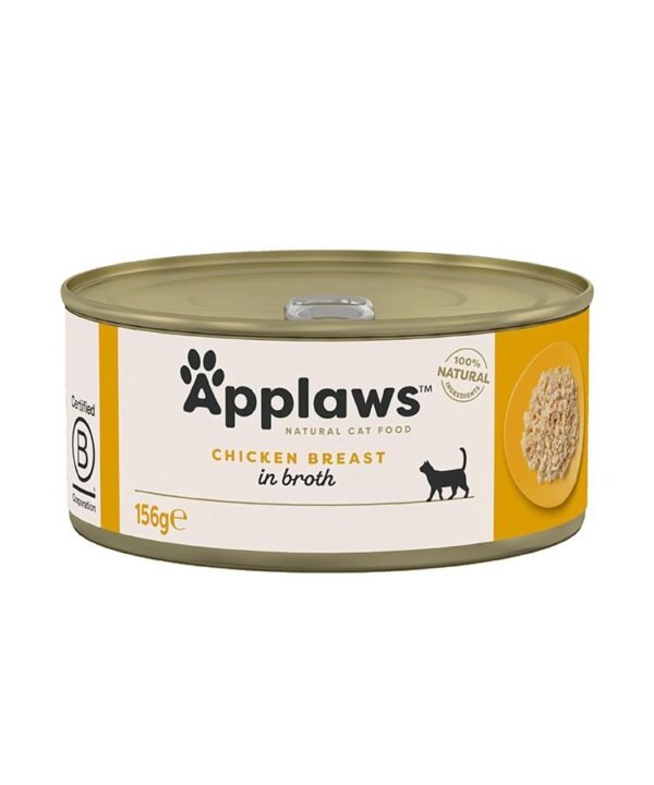 Applaws Chicken Breast in Broth Wet Cat Food Tin 156g