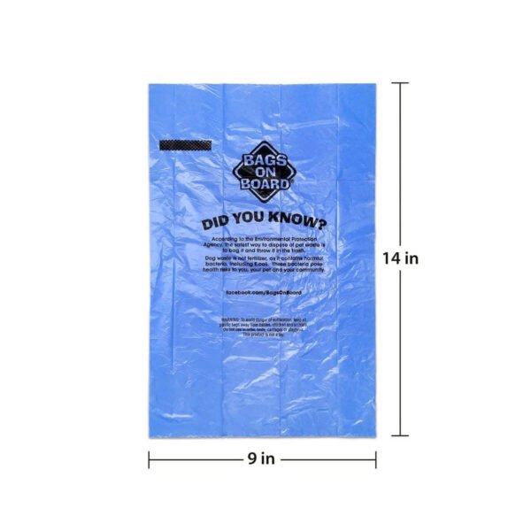 Bags on Board: Refill Bags Blue 140 bags (10×14) - Image 3