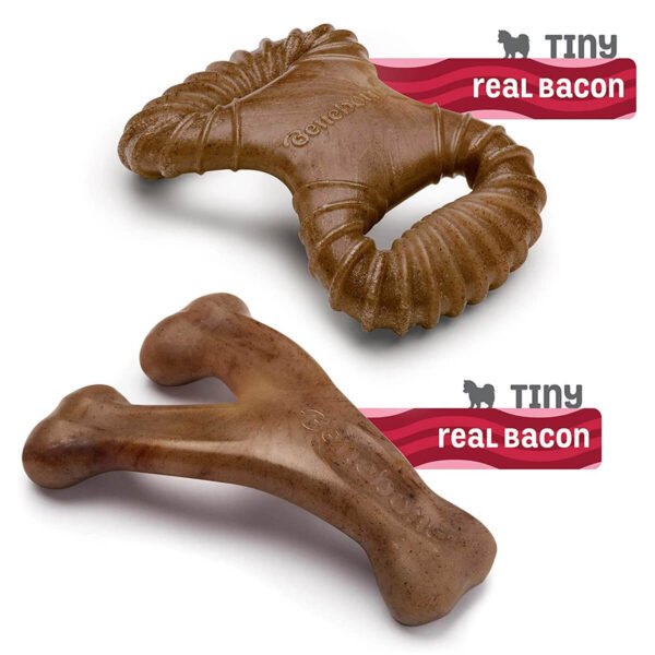 Benebone: Dog 2-Pack Dental Chew/Wishbone (Tiny) – Bacon - Image 2
