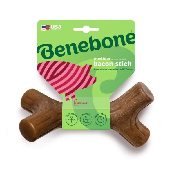 Benebone: Dog Stick Chew Toy – Bacon - Image 5