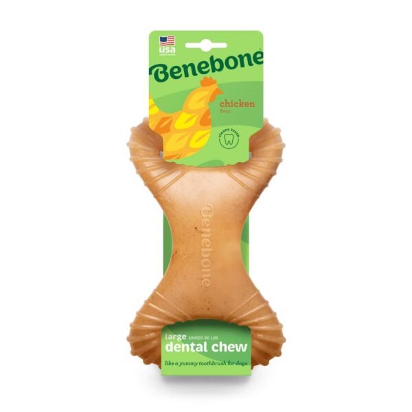 Benebone: Dog Dental Dog Chew Toy – Chicken