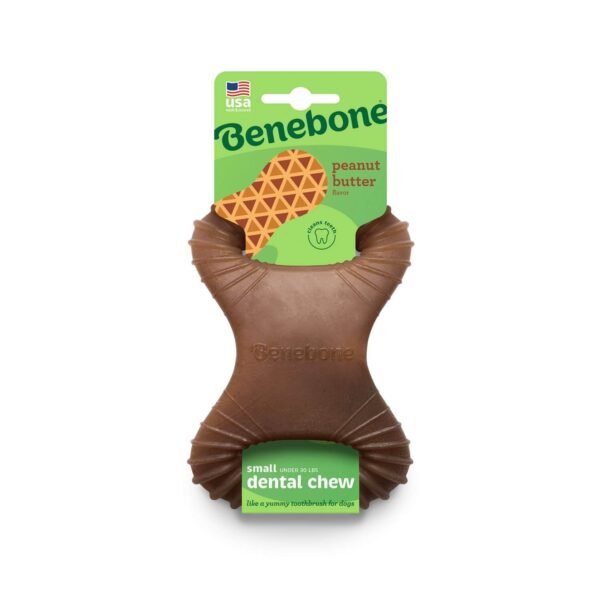 Benebone: Dog Dental Dog Chew Toy – Peanut - Image 8