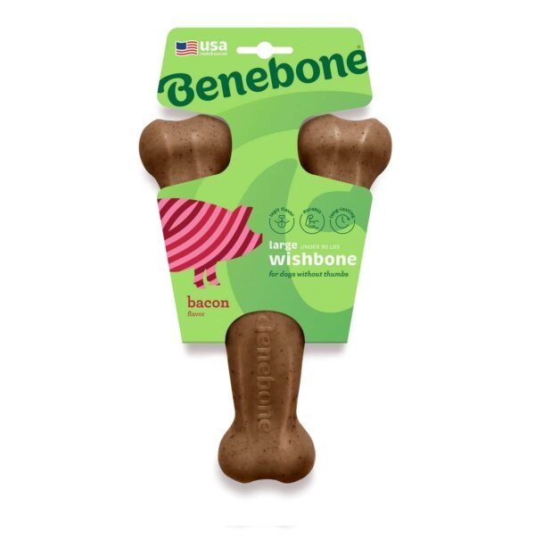 Benebone: Wishbone Dog Chew Toy – Bacon - Image 7