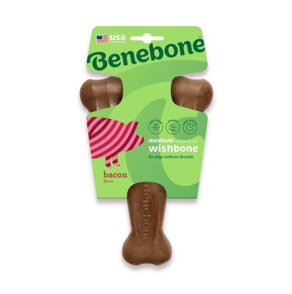 Benebone: Wishbone Dog Chew Toy – Bacon - Image 8
