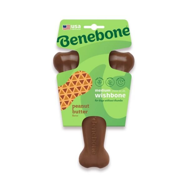 Benebone: Wishbone Dog Chew Toy – Peanut - Image 4
