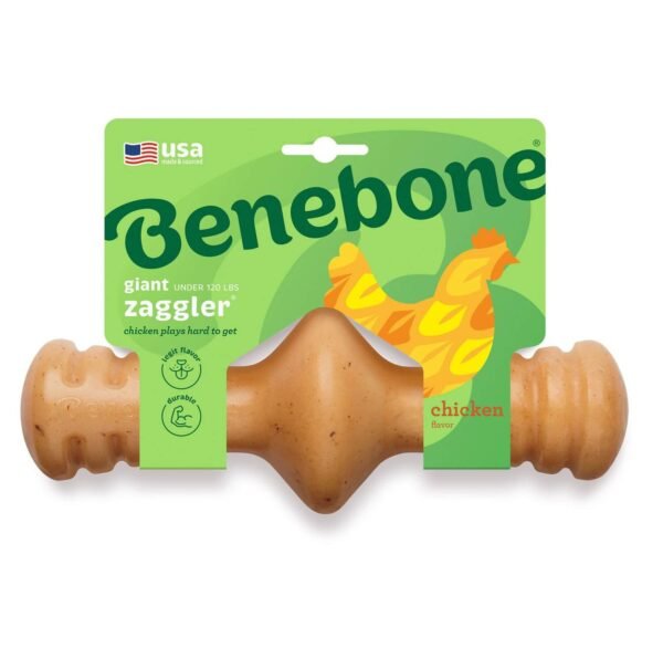 Benebone: Zaggler Dog Chew Toy – Chicken