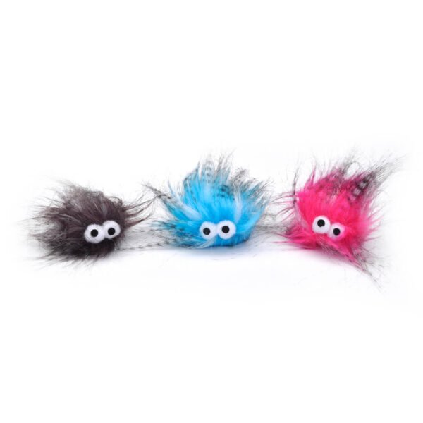 Bergan: Cat Toy - Turbo Plush Monsters Bulk Cat Toy Bin – 51 pcs - Image 3