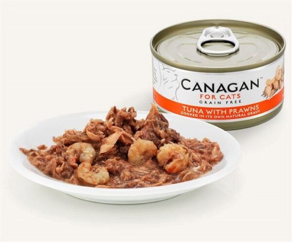 Canagan Tuna with Prawns Wet Cat Food 75g Tin - Image 2