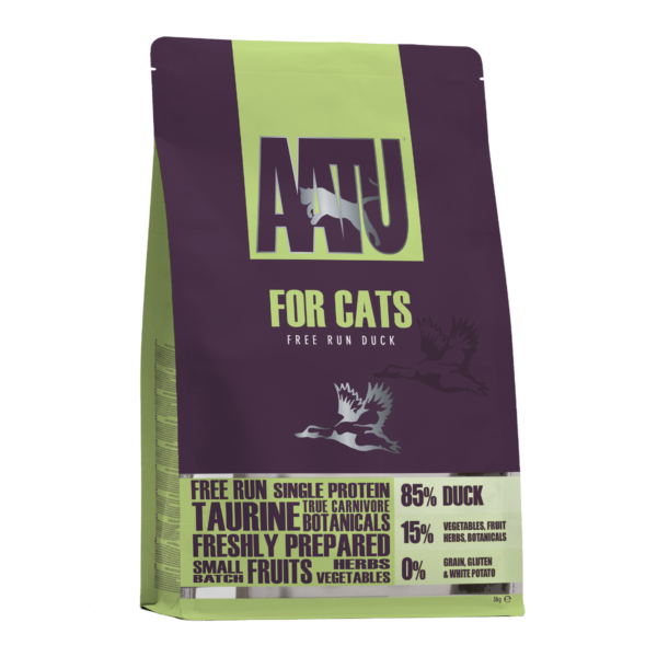 AATU: Free Run Duck Dry Cat Food 3kg