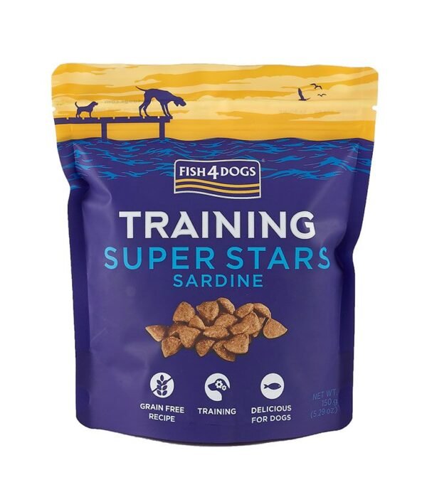 Fish4Dogs Training Super Stars Sardine Dog Treats 150g - Image 2
