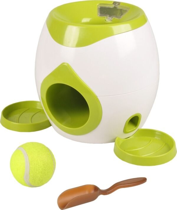 Flamingo: Wilson Interactive Fetch & Treat  + Tennis Ball 18cm Dog Toy