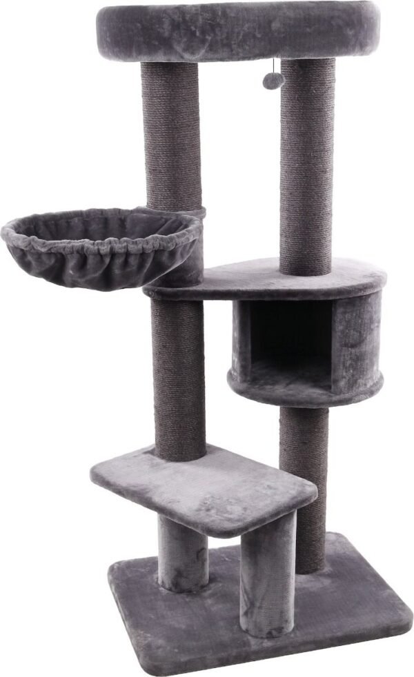 Flamingo: Eiko Grey Cat Scratching Tree 100x73.5x164cm