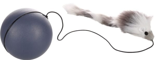 Flamingo: Boula Moving Ball with Mouse Grey Electronic Cat Toy 8 cm
