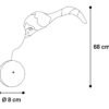 Flamingo: Boula Moving Ball with Mouse Grey Electronic Cat Toy 8 cm - Image 2