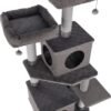 Flamingo: Aurora Grey Cat Scratching Tree 80x70x171cm - Image 3