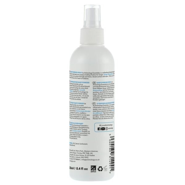 Animology: Essentials Baby Powder Fragrance Dog Spray 250ml - Image 2