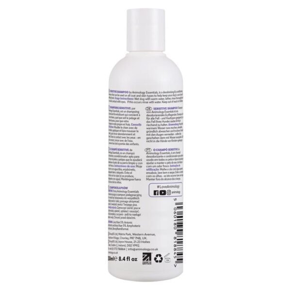 Animology: Essentials Sensitive Dog Shampoo 250ml - Image 2
