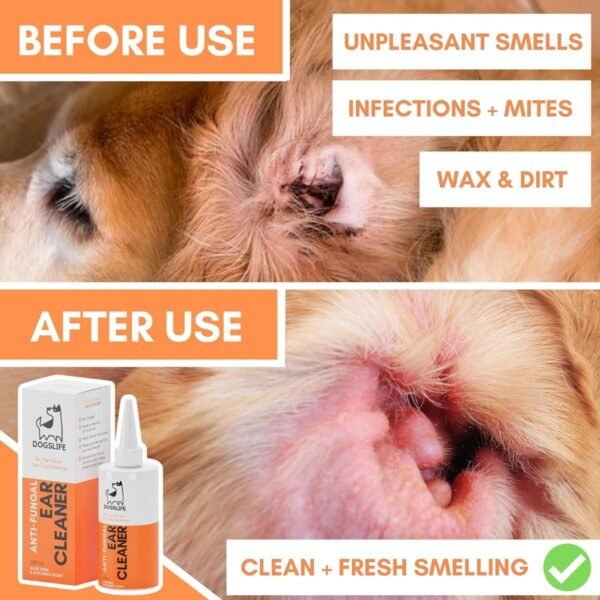 DogsLife: Anti-Fungal Ear Cleaner Dog 237ml - Image 6