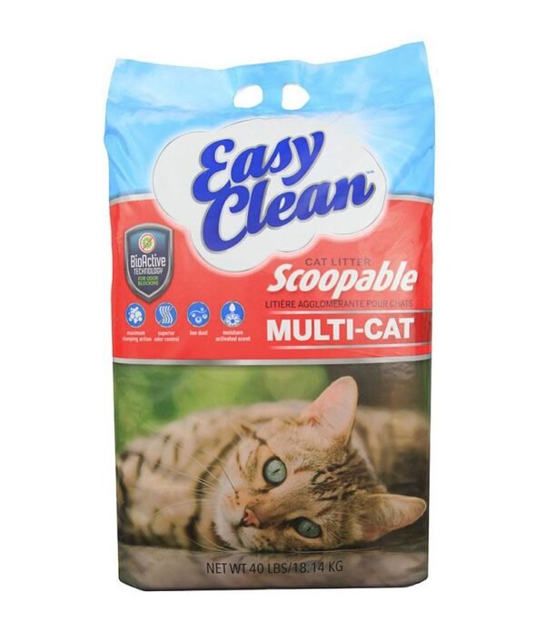 Easy Clean: Multi-Cat Clumping Cat Litter-9.07 Kg