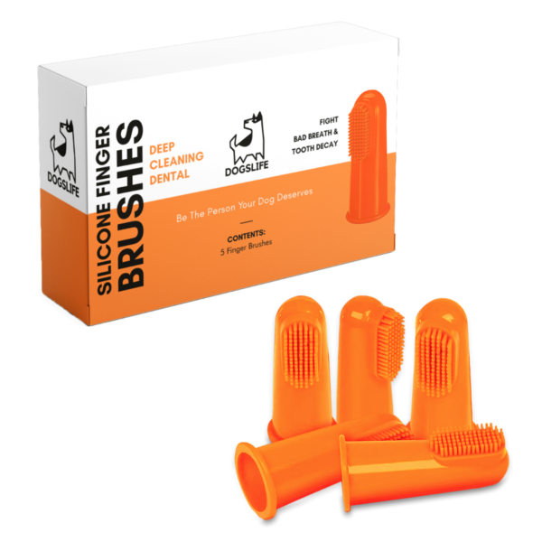 DogsLife: Silicone Finger Dental Brushes Dog 5pcs - Image 2