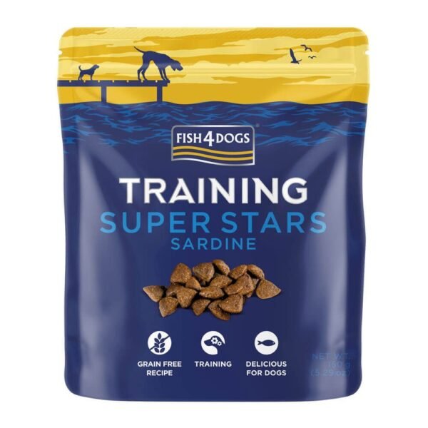 Fish4Dogs Training Super Stars Sardine Dog Treats 150g