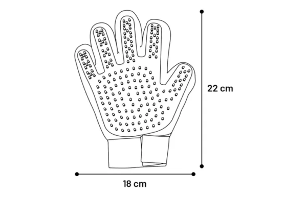 Flamingo: Mandy Grooming Wash Glove 24cm - Image 3