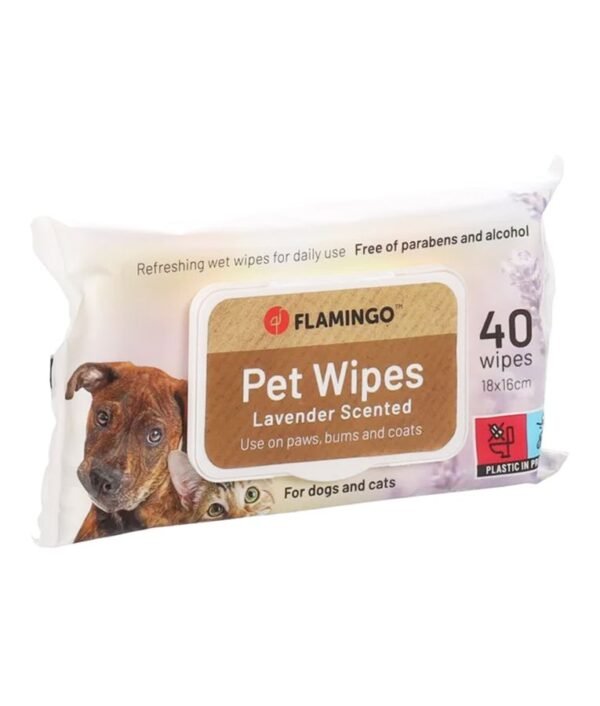 Flamingo: Reini Universal Wild Cherry Cat & Dog Pet Wipes 40pcs